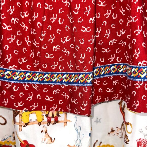 Boutique Girls Western Tickled Pink Rodeo Cowgirl Bell Sleeve Shirt & Dress 6 - Picture 11 of 16